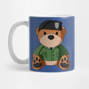 Military Beret Teddy Bear Mug